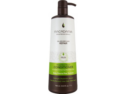 Macadamia neapsunkinantis plaukų drėkinamasis kondicionierius Weightless Repair Conditioner 1000ml